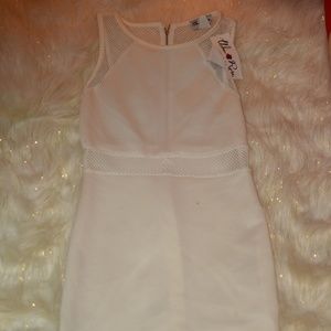 White bondage style dress.